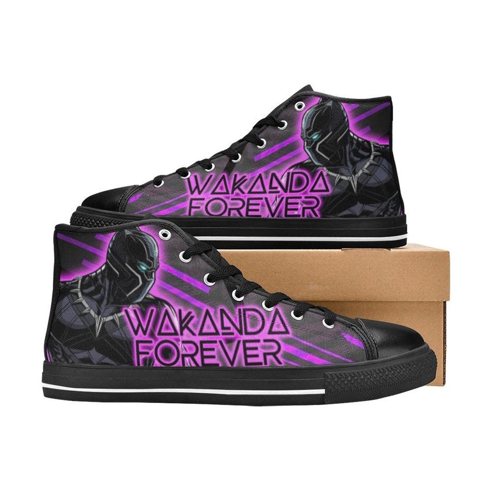 Black Panther High Top Shoes Sneakers
