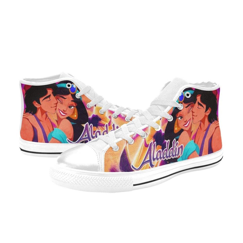 Princess Jasmine Aladdin High Top Shoes Sneakers