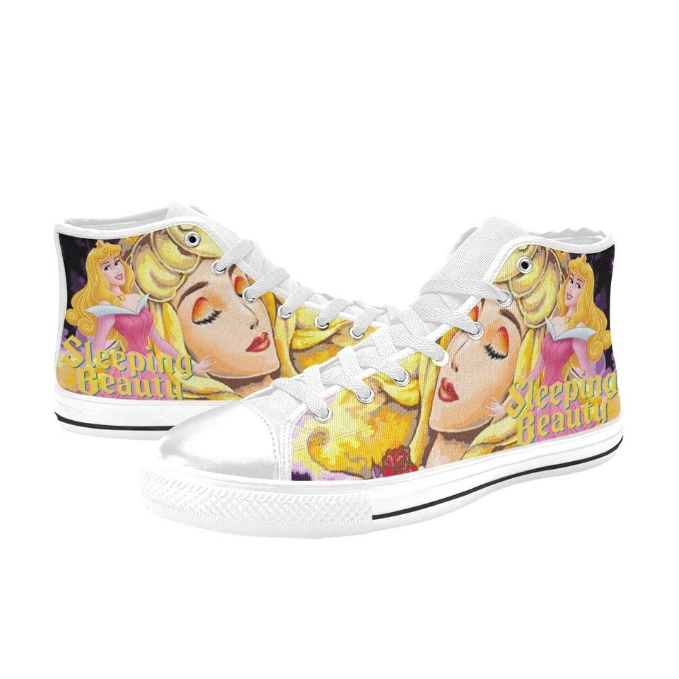 Sleeping Beauty High Top Shoes Sneakers