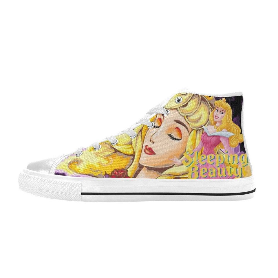 Sleeping Beauty High Top Shoes Sneakers