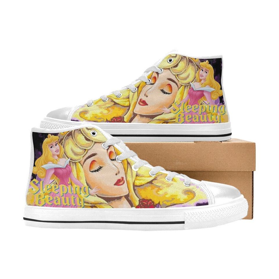 Sleeping Beauty High Top Shoes Sneakers