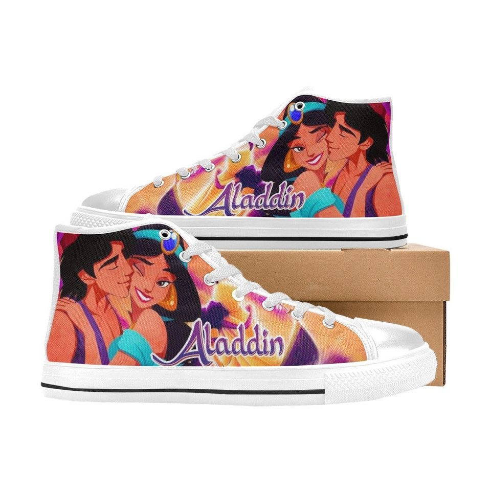 Princess Jasmine Aladdin High Top Shoes Sneakers