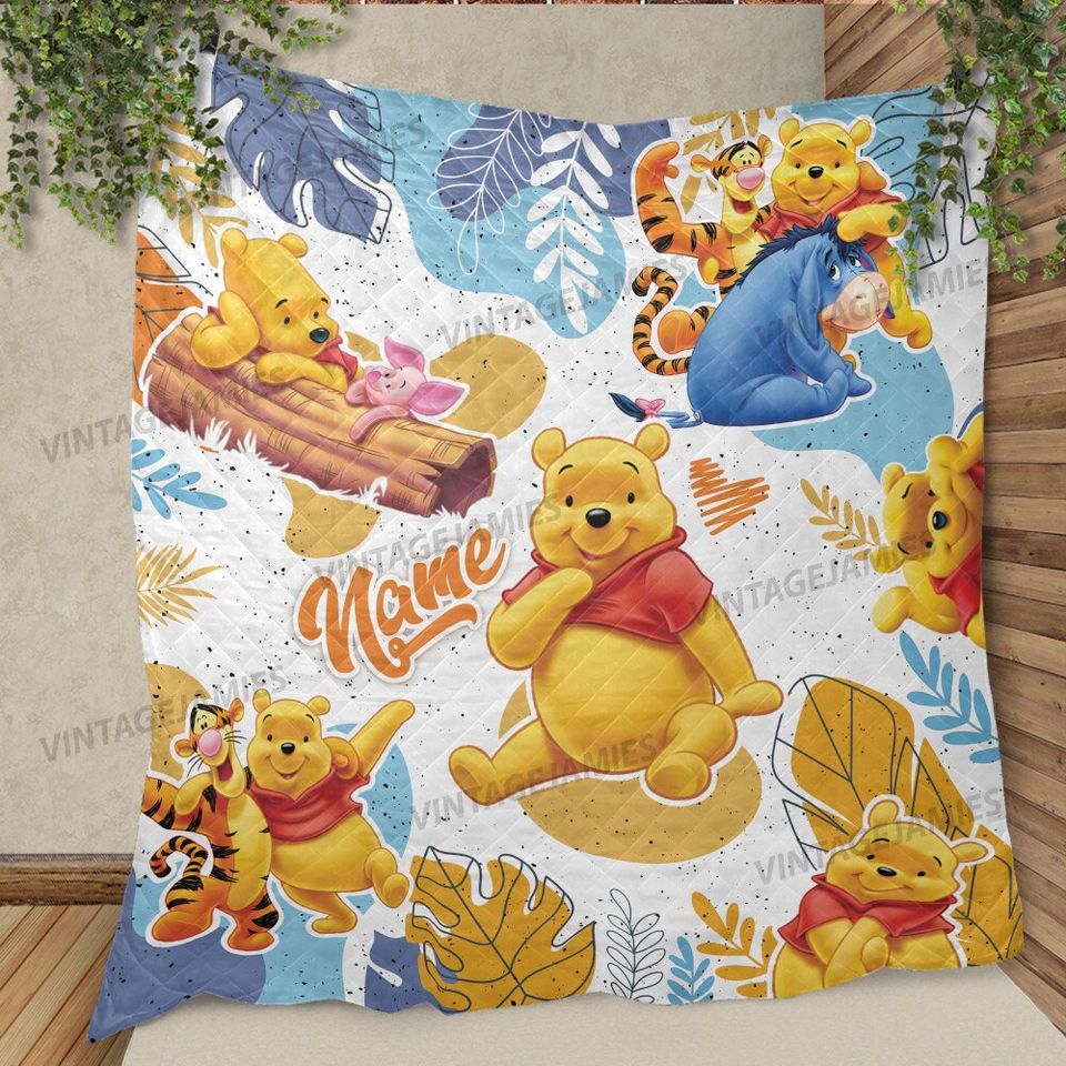 Personalized Winnie The Pooh Blanket, Disney Winnie The Pooh Blanket