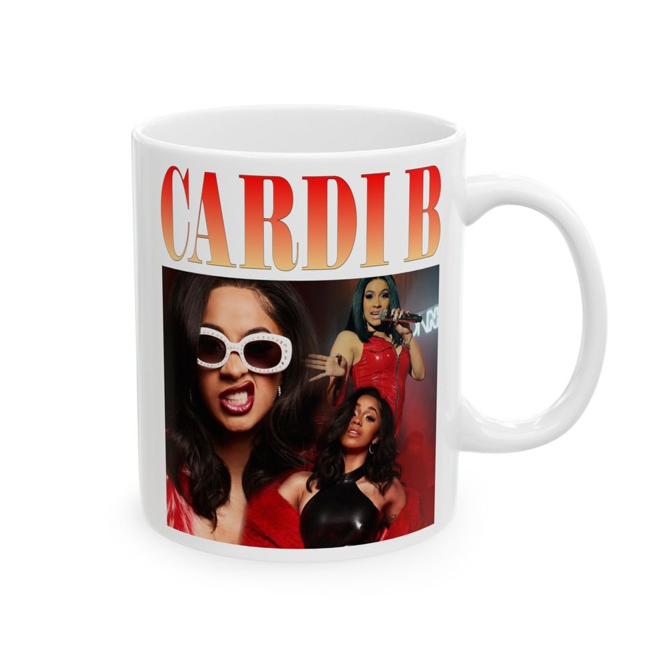 Cardi B Tribute Mug - Iconic Rapper Kitchen & Dining Mug