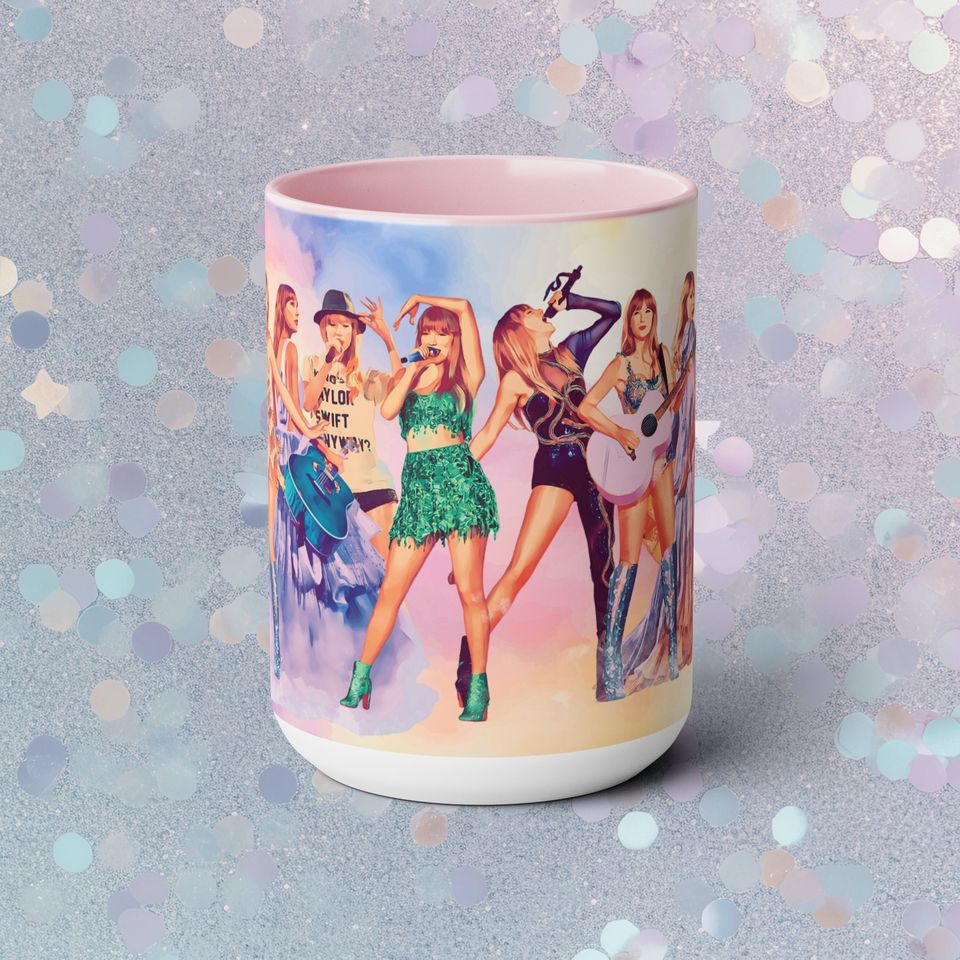 Swiftea Taylor's Eras Tour 15 Ounce Accent Mug