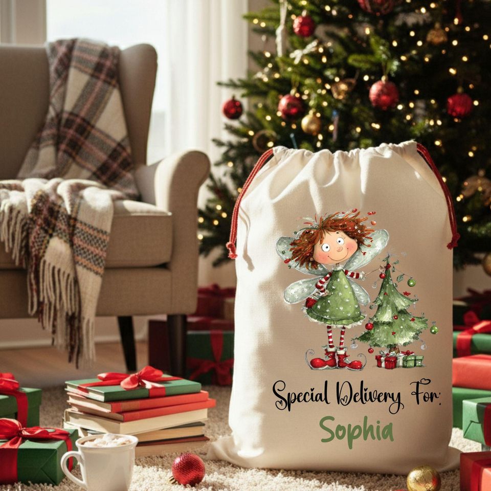 Personalized Santa Bag - Personalised Santa Sack | Christmas Present Sack | Baby's First Christmas Gift-Special Delivery For Santa Sack
