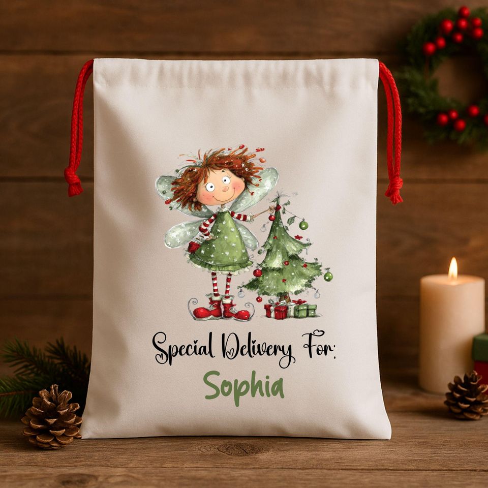 Personalized Santa Bag - Personalised Santa Sack | Christmas Present Sack | Baby's First Christmas Gift-Special Delivery For Santa Sack