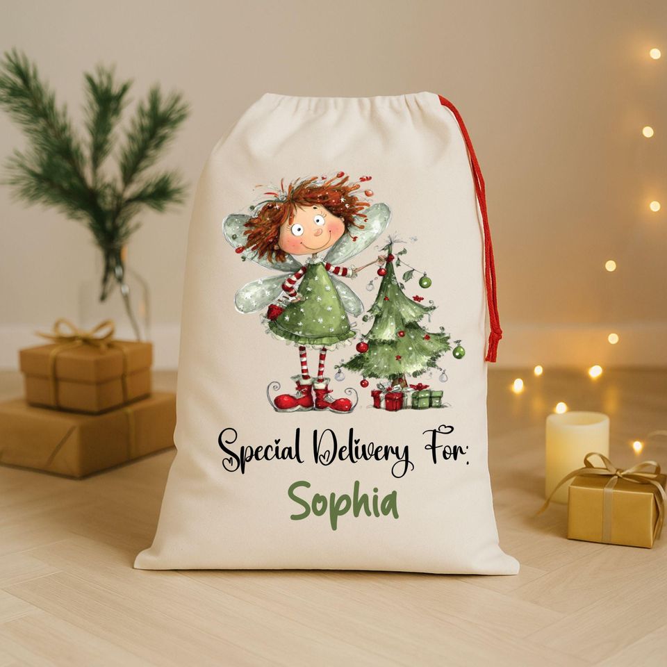 Personalized Santa Bag - Personalised Santa Sack | Christmas Present Sack | Baby's First Christmas Gift-Special Delivery For Santa Sack