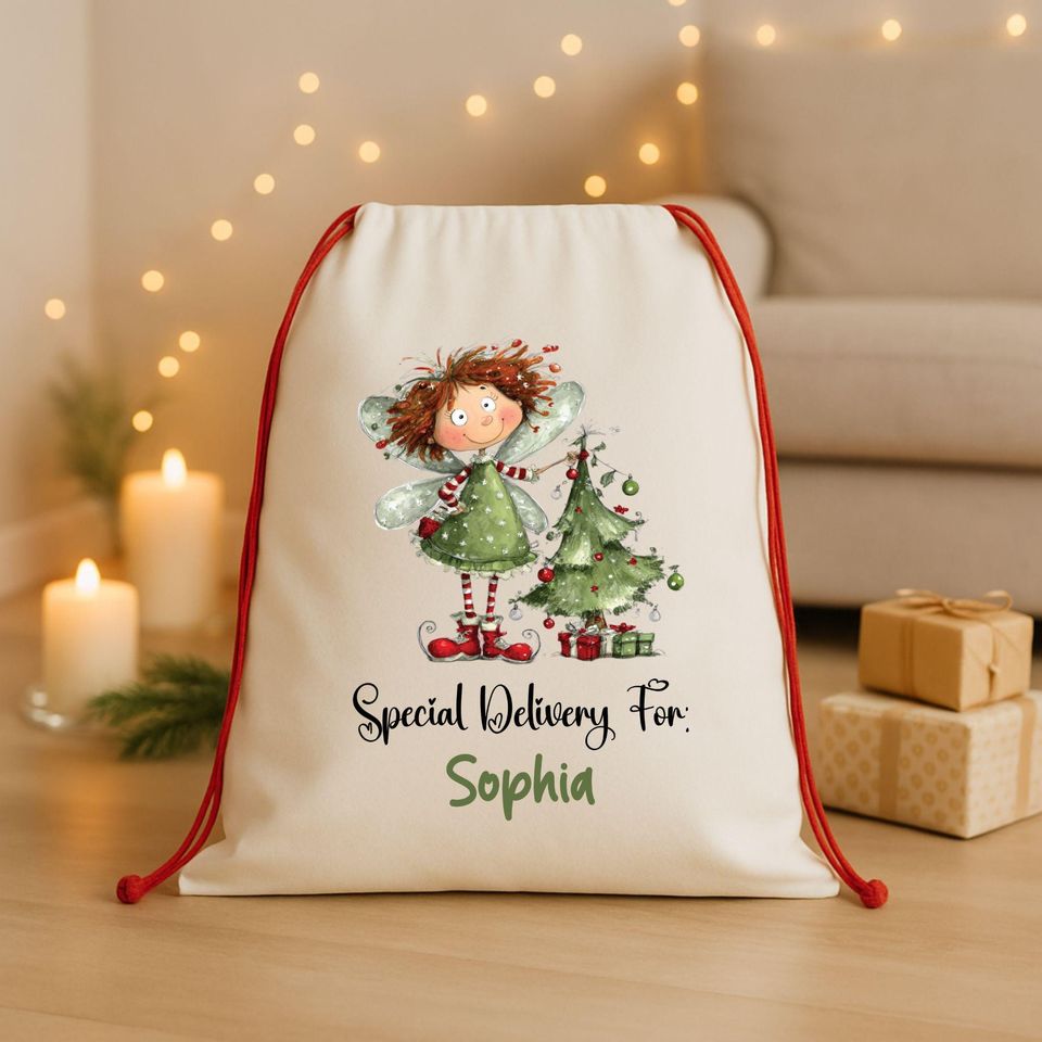Personalized Santa Bag - Personalised Santa Sack | Christmas Present Sack | Baby's First Christmas Gift-Special Delivery For Santa Sack