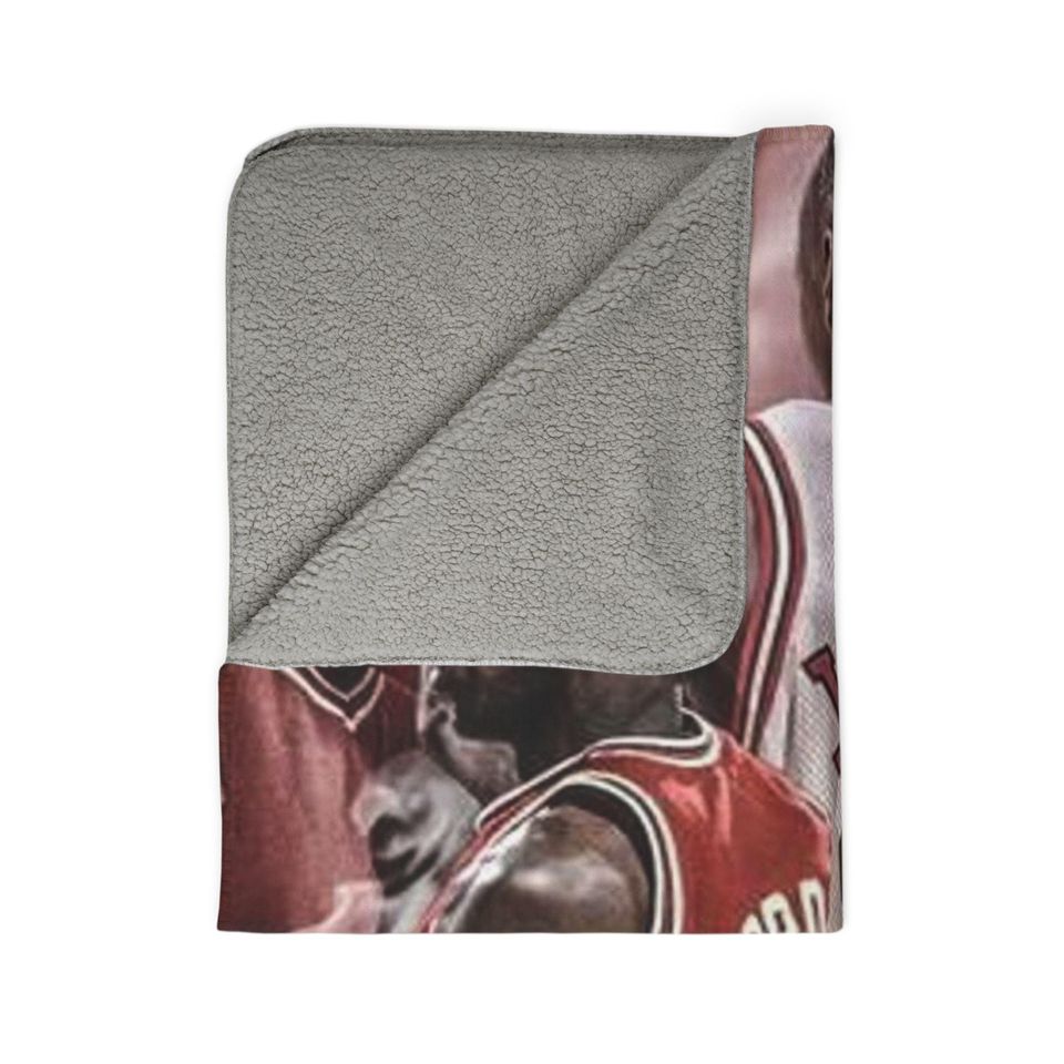 Michael Jordan Sherpa Fleece Blanket, Chicago Bulls Gift