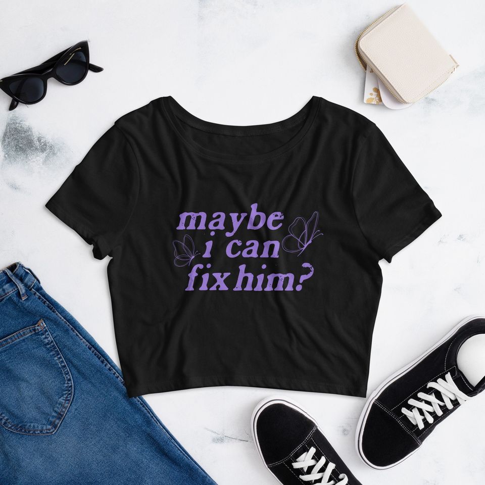 Maybe I Can Fix Him? Olivia Rodrigo Inspired Crop Top