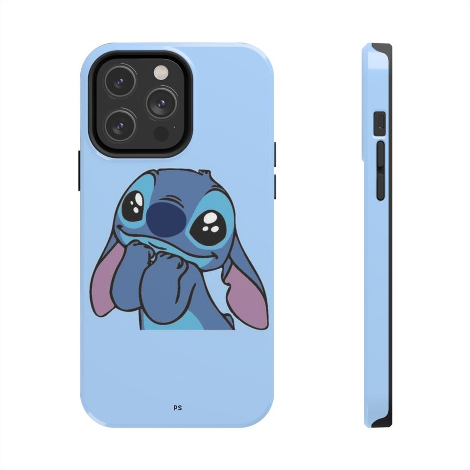 Cute Stitch Phone Case, Cartoon Stitch iPhone Case, iPhone 15
