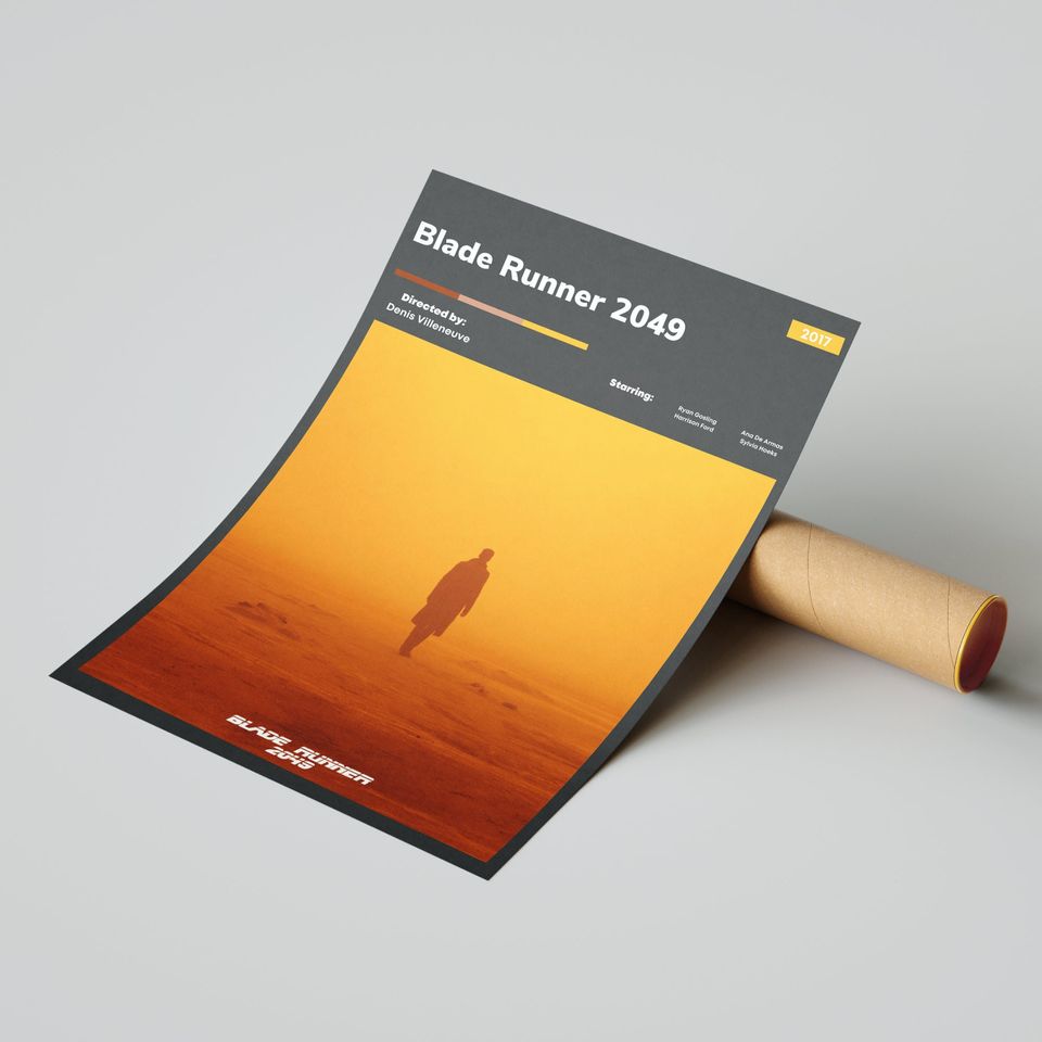 Blade Runner 2049 Poster, Modern Movie Poster