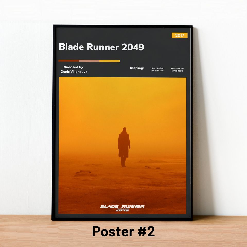 Blade Runner 2049 Poster, Modern Movie Poster