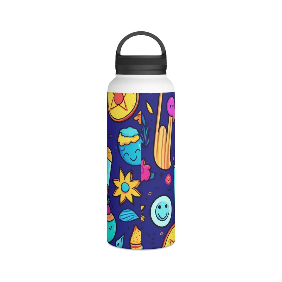Stainless Steel Water Bottle, Handle Lid, Bottle Gift