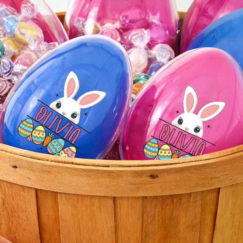 Personalised Fillable Easter Egg  Custom Easter Gift for Kids & Adults