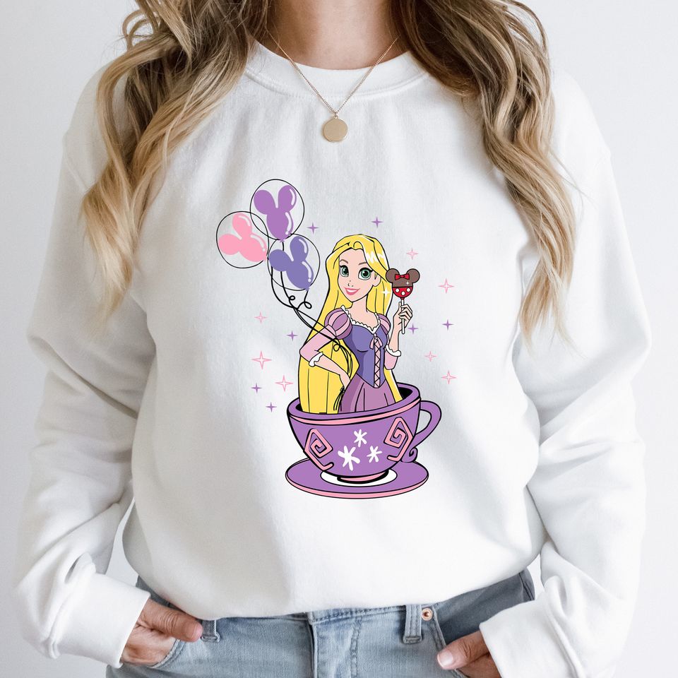 Princess Rapunzel Sweatshirt, Retro Disney Rapunzel Sweatshirt