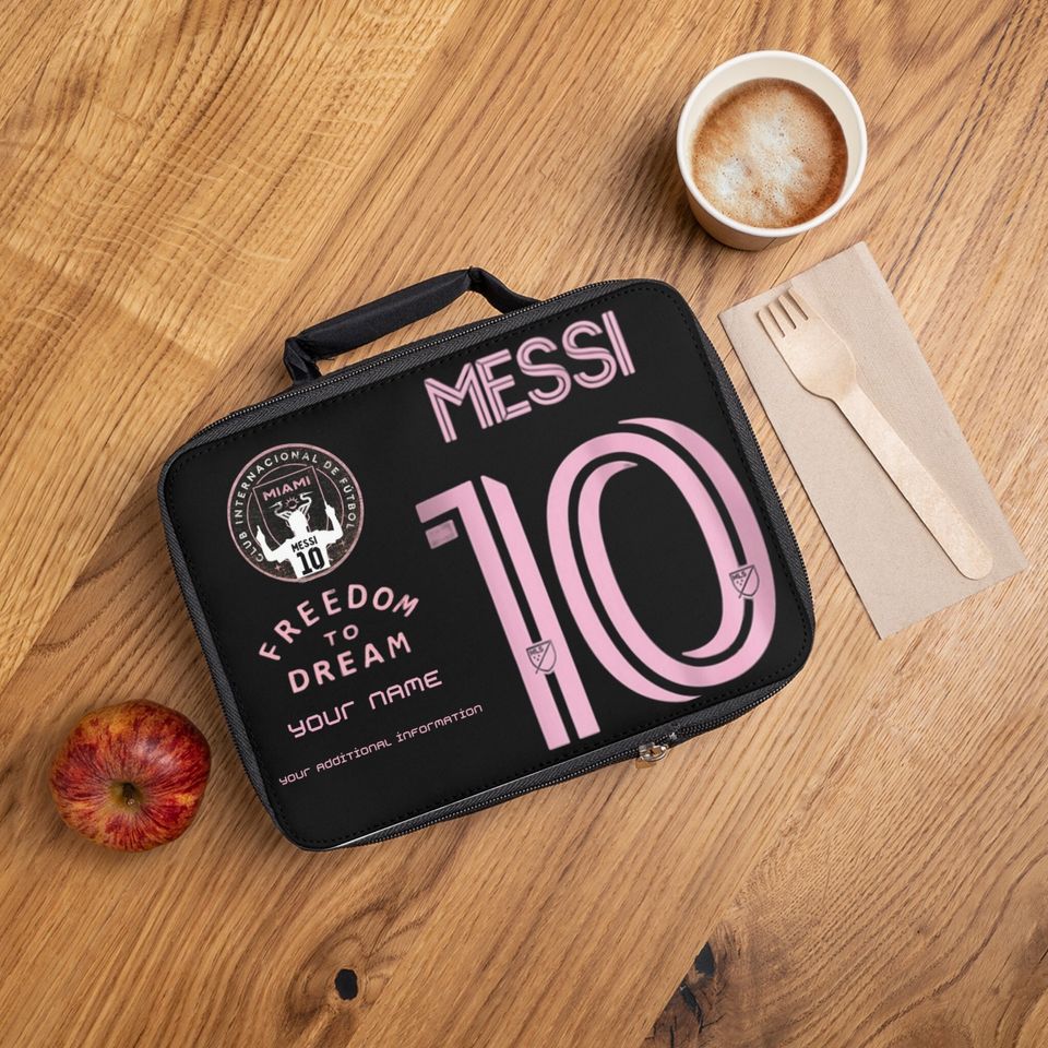 Messi Lunch Bag, Personalized Lunch Bag