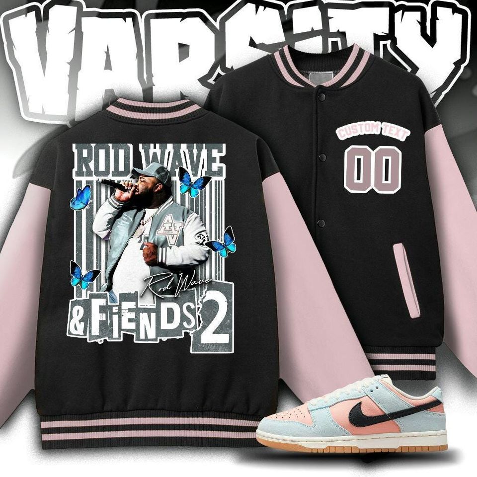 Custom Rod Wave Varsity Jacket, Rd Wave And Friends II Varsity Jacket, Rod Wave Music Jacket