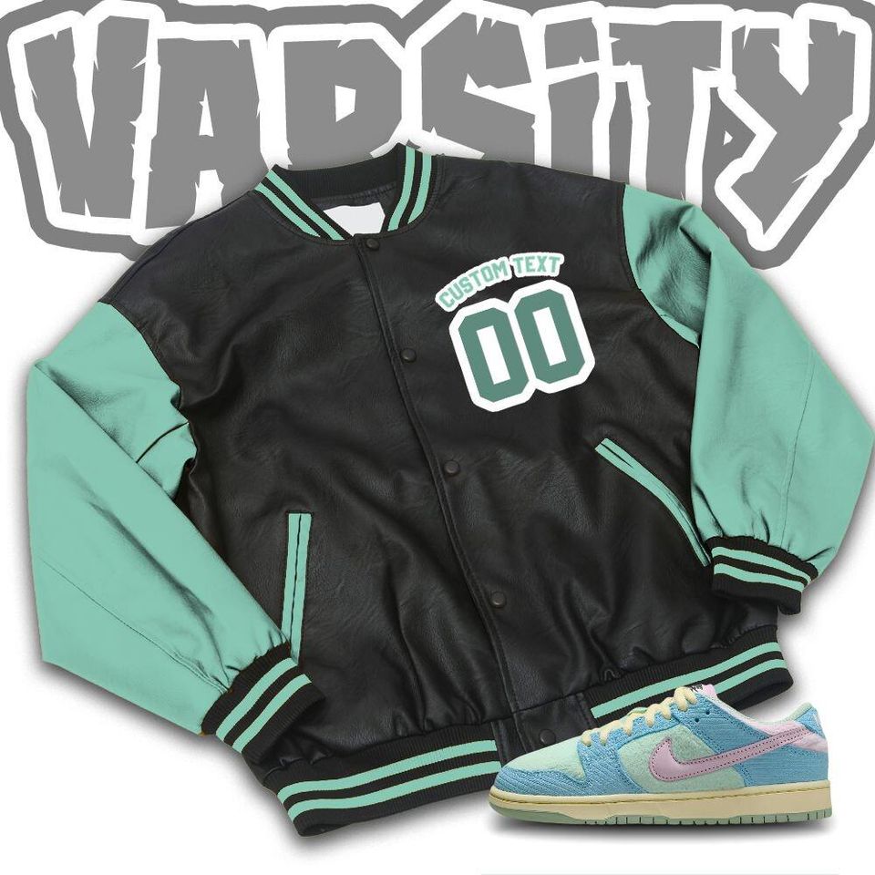 Custom Unisex Varsity Jacket, Martin Cartoon