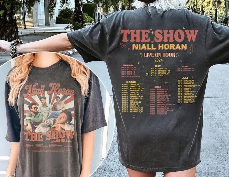 Niall Horan Tracklist Graphic Shirt, The show Live on tour 2024 Sweatshirt