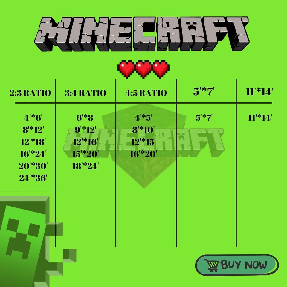 Minecraft Prints, Creeper, Steve, Zombie,Nursery Decor, Video Game Digital Print, Kids Room Decor Wall Art Playroom, Minecraft Wall Art