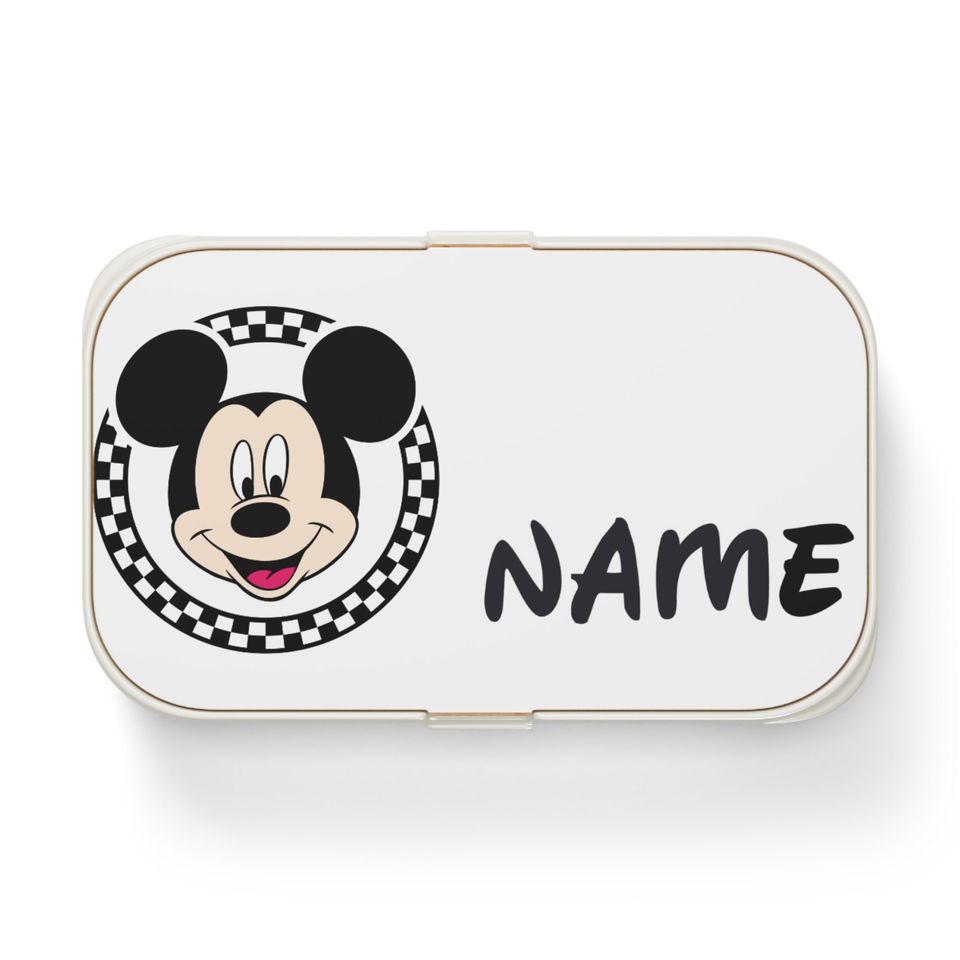Mickey Mouse Personalized Bento Lunch Box, Student Lunch Box, Back To School Gift