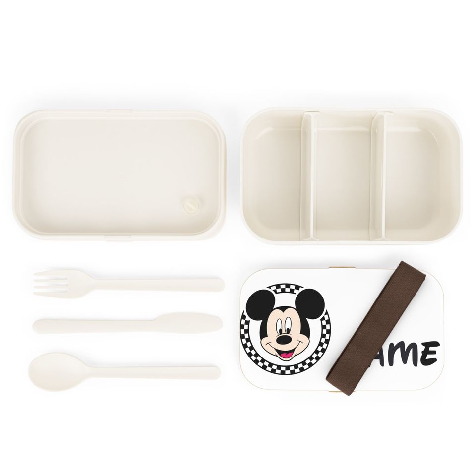 Mickey Mouse Personalized Bento Lunch Box, Student Lunch Box, Back To School Gift