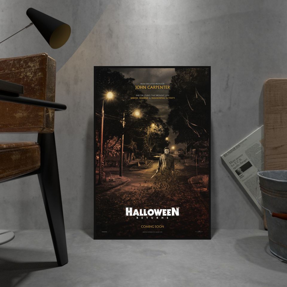 Halloween Poster, Michael Myers Wall Art, Wall Decor