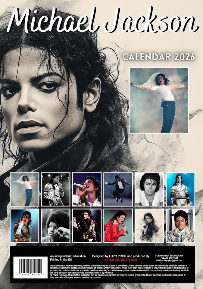 2026 Michael Jackson Calendar Format, Office & Home Calendar