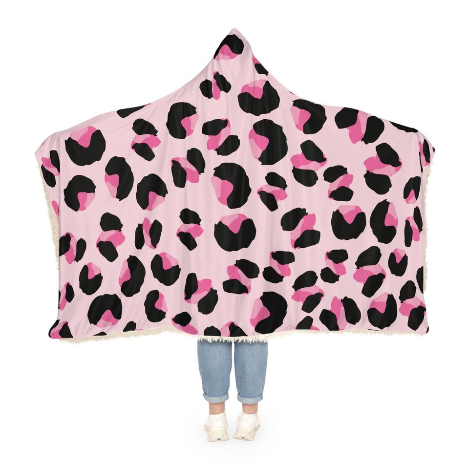 Cheetah Print Camo Hooded Snuggle Blanket