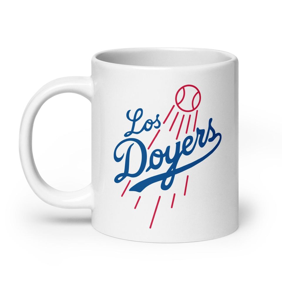 Los Doyers White Glossy Mug