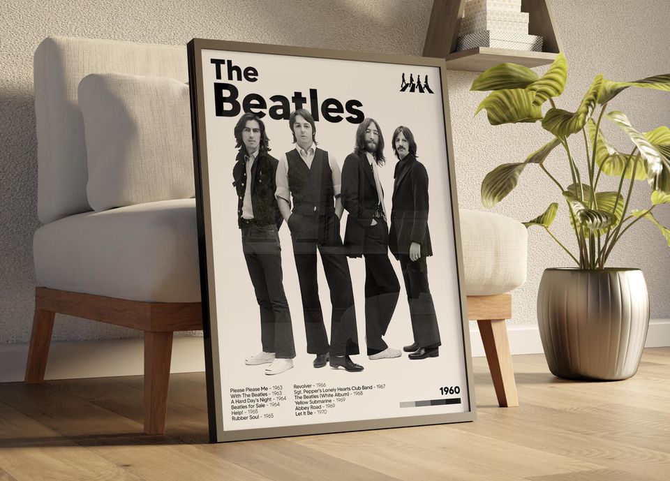 The Beatles ,  FHD Wall Decor, Wall Hangings, , Museum Poster,