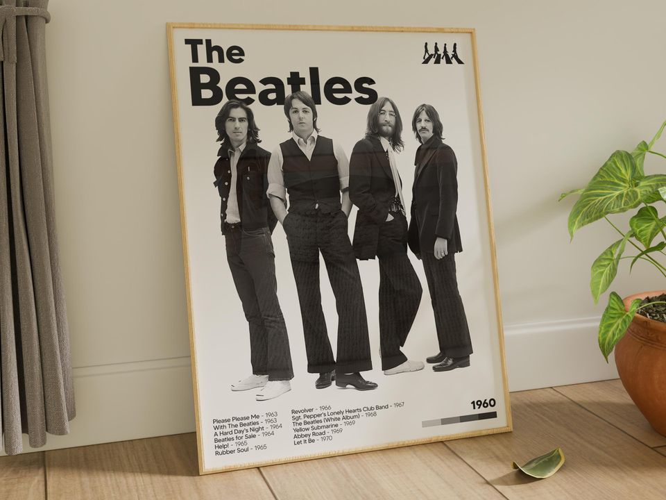 The Beatles ,  FHD Wall Decor, Wall Hangings, , Museum Poster,