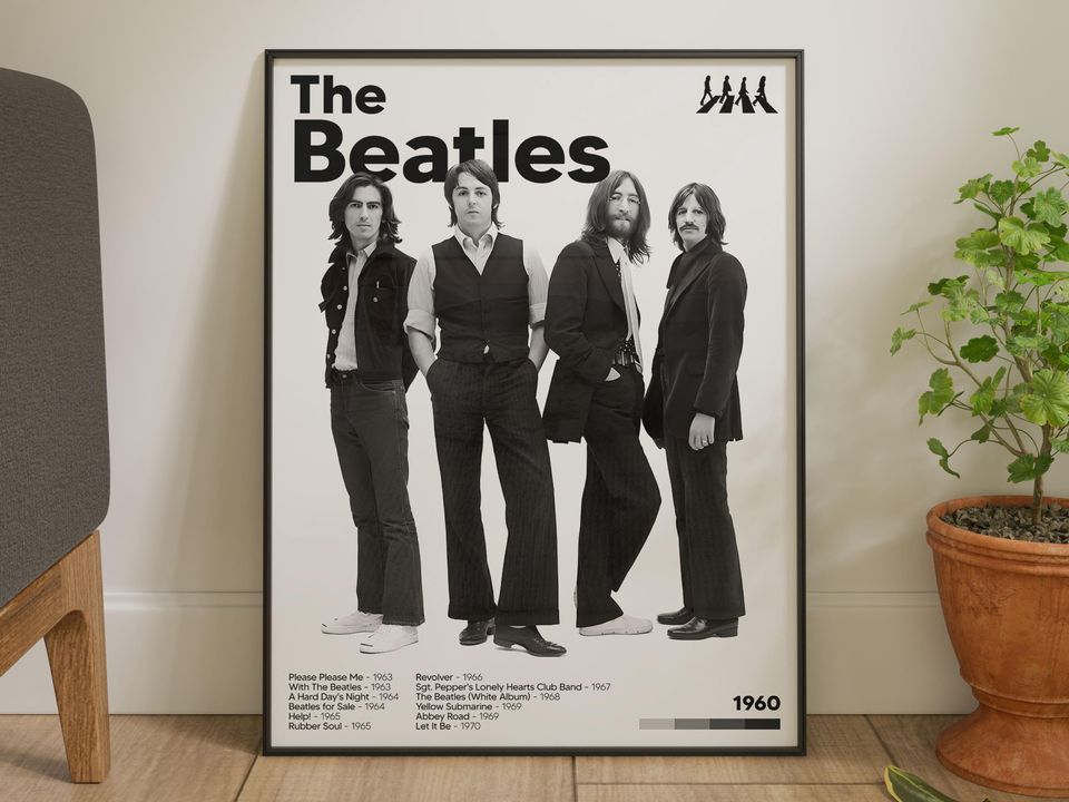 The Beatles ,  FHD Wall Decor, Wall Hangings, , Museum Poster,