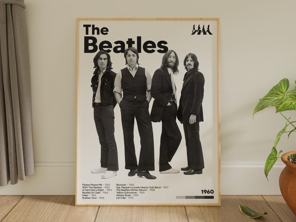 The Beatles ,  FHD Wall Decor, Wall Hangings, , Museum Poster,