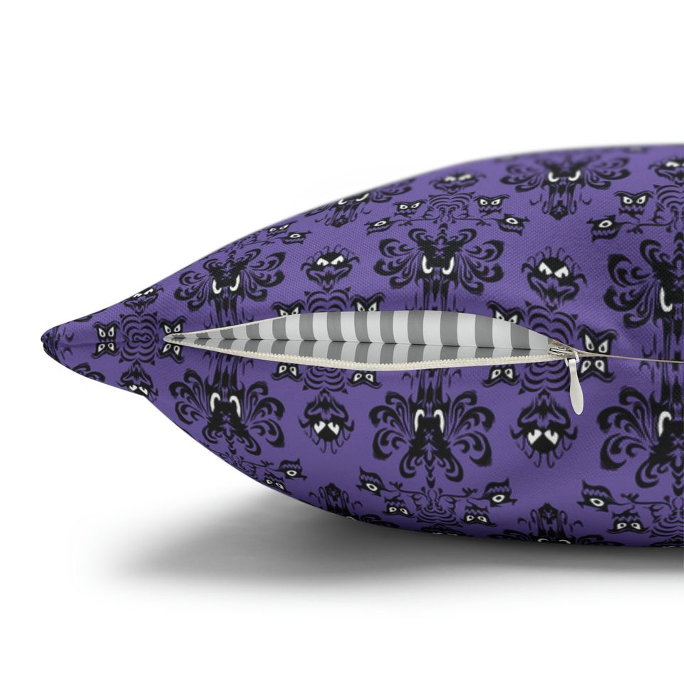 Haunted Mansion Portraits Pillow Case , Polyester Square