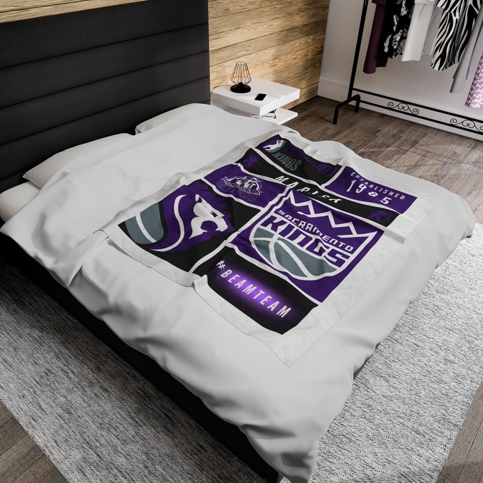 Personalized Beam Team Blanket, Sacramento Kings Basketball