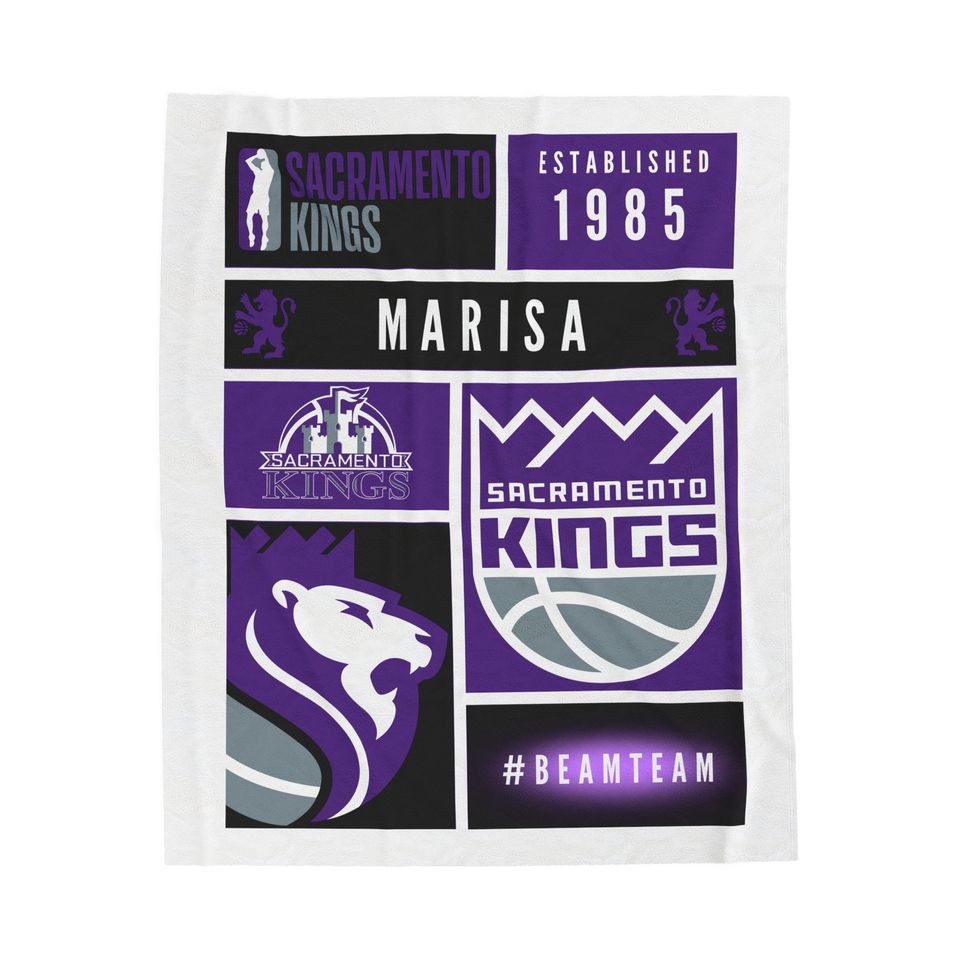 Personalized Beam Team Blanket, Sacramento Kings Basketball