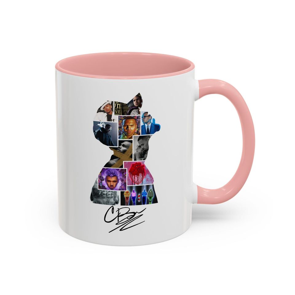 Chris Brown world tour mug Chris Brown cup breezy bowl tour mugshot Chris Brown albums mug