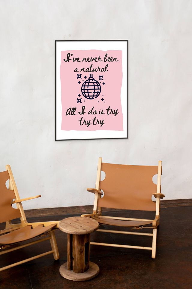 Mirrorball Lyrics Poster: Girly Pink Folklore Art