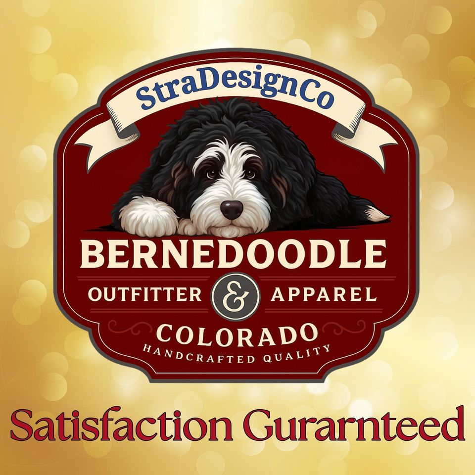Personalized Sheepadoodle Ceramic Ornament - Two Sided Clay Scene