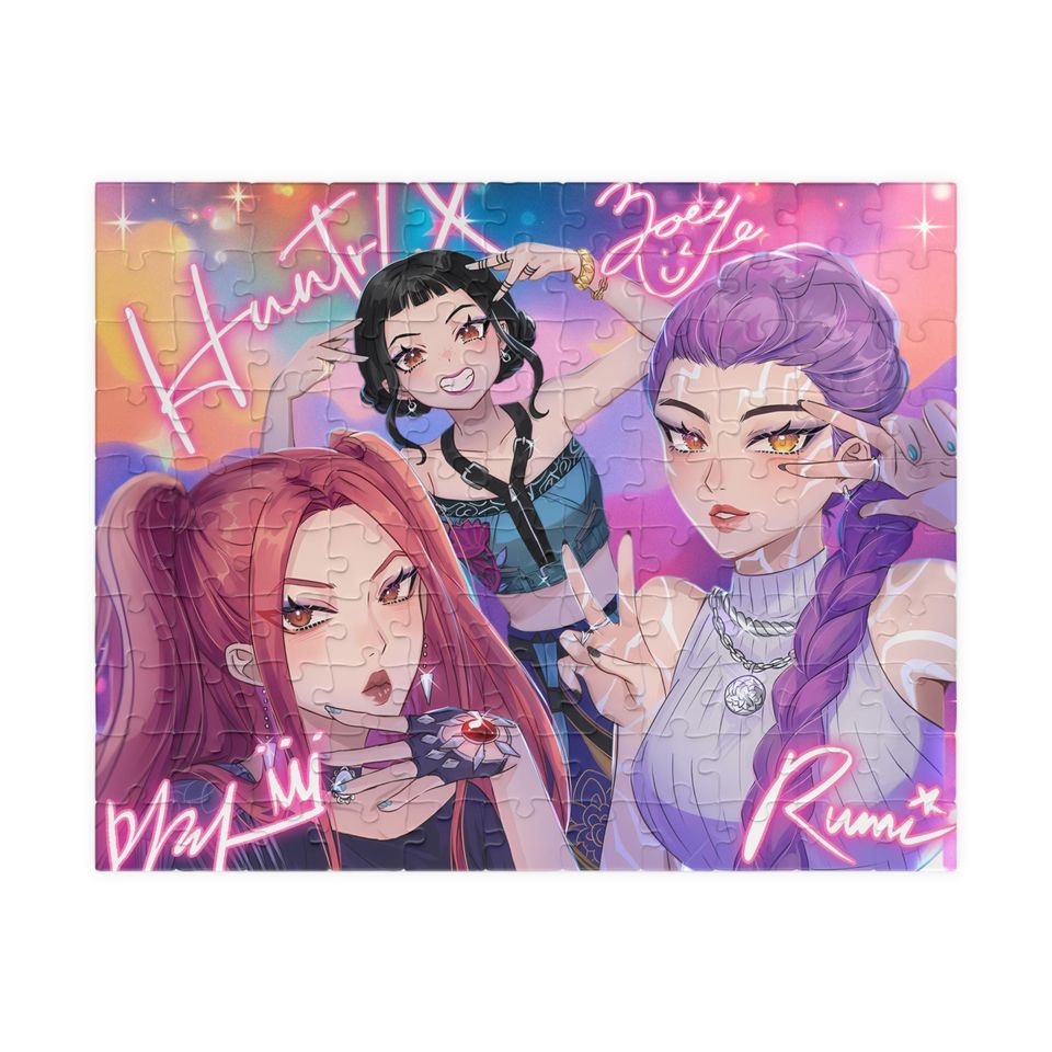 K-Pop Demon Hunter Huntrx Rumi Zoey Mira Puzzle Jigsaw