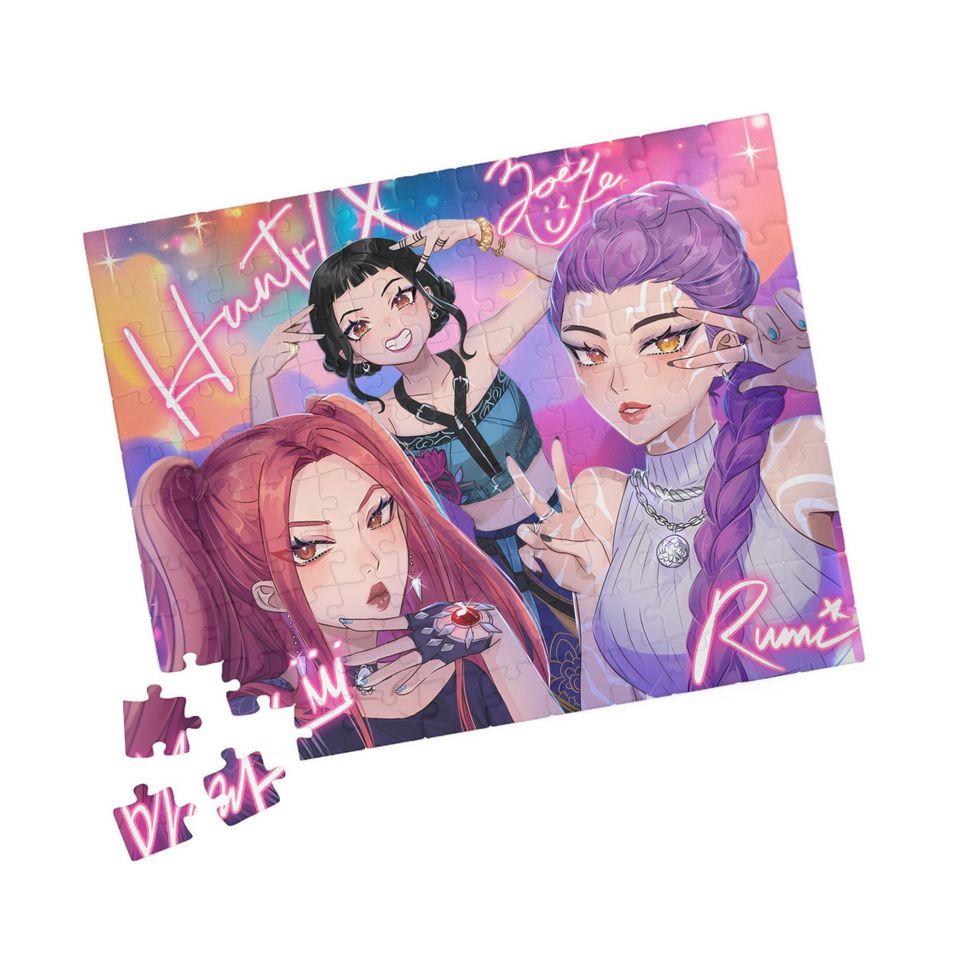 K-Pop Demon Hunter Huntrx Rumi Zoey Mira Puzzle Jigsaw