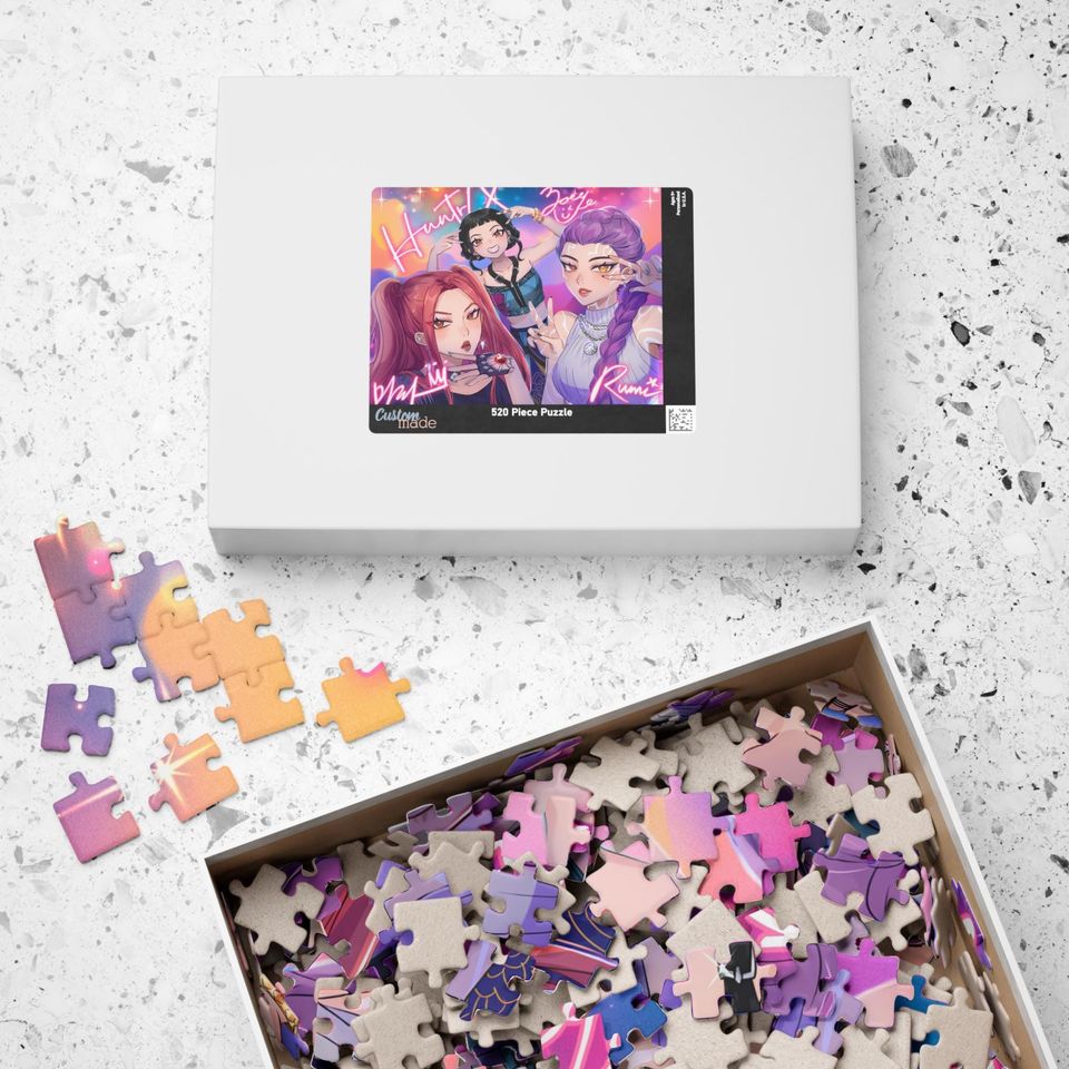 K-Pop Demon Hunter Huntrx Rumi Zoey Mira Puzzle Jigsaw