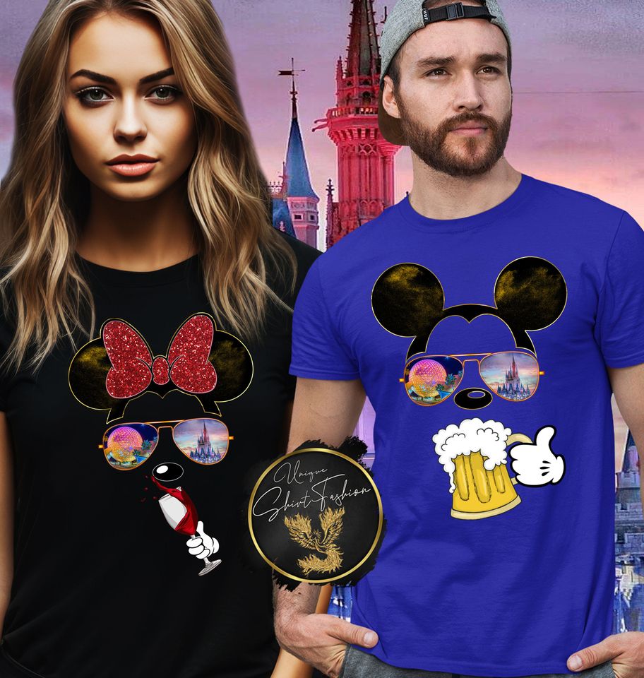Disney Cheers Beers and Mickey Ears, Drinking Around the World shirts