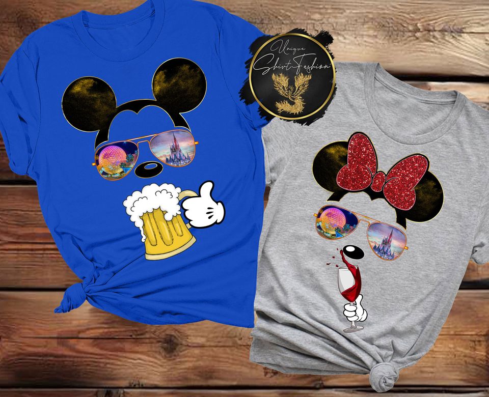 Disney Cheers Beers and Mickey Ears, Drinking Around the World shirts