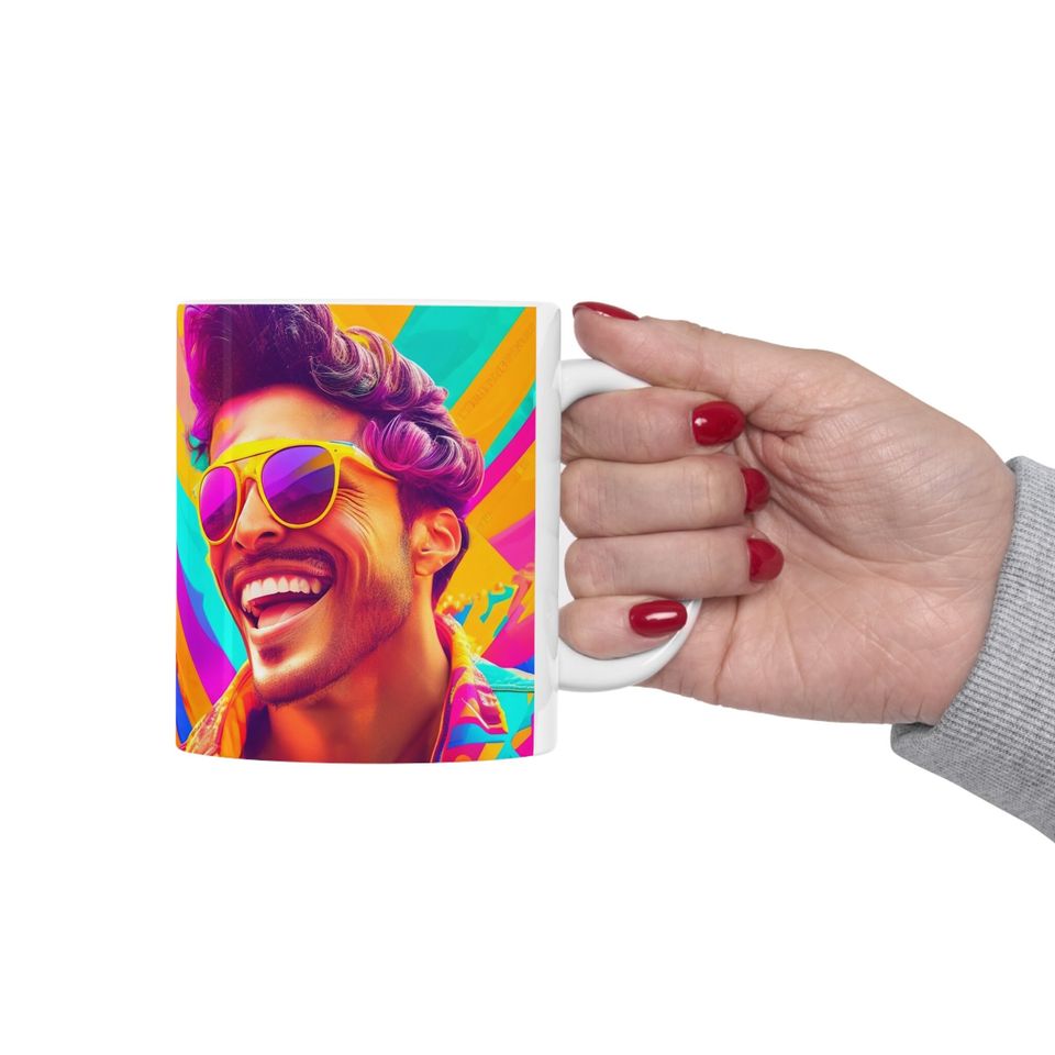 Happy Smiling Ceramic Mug for Kitchen & Dining