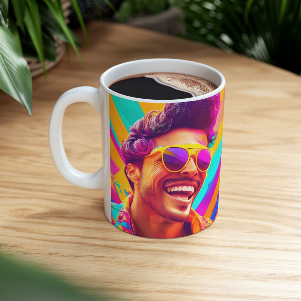 Happy Smiling Ceramic Mug for Kitchen & Dining