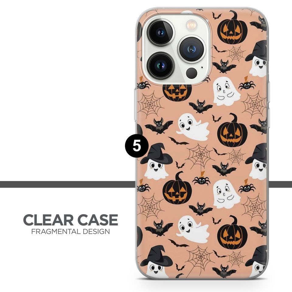 Halloween Spooky Collage Phone Case: Soft TPU Gel Cover